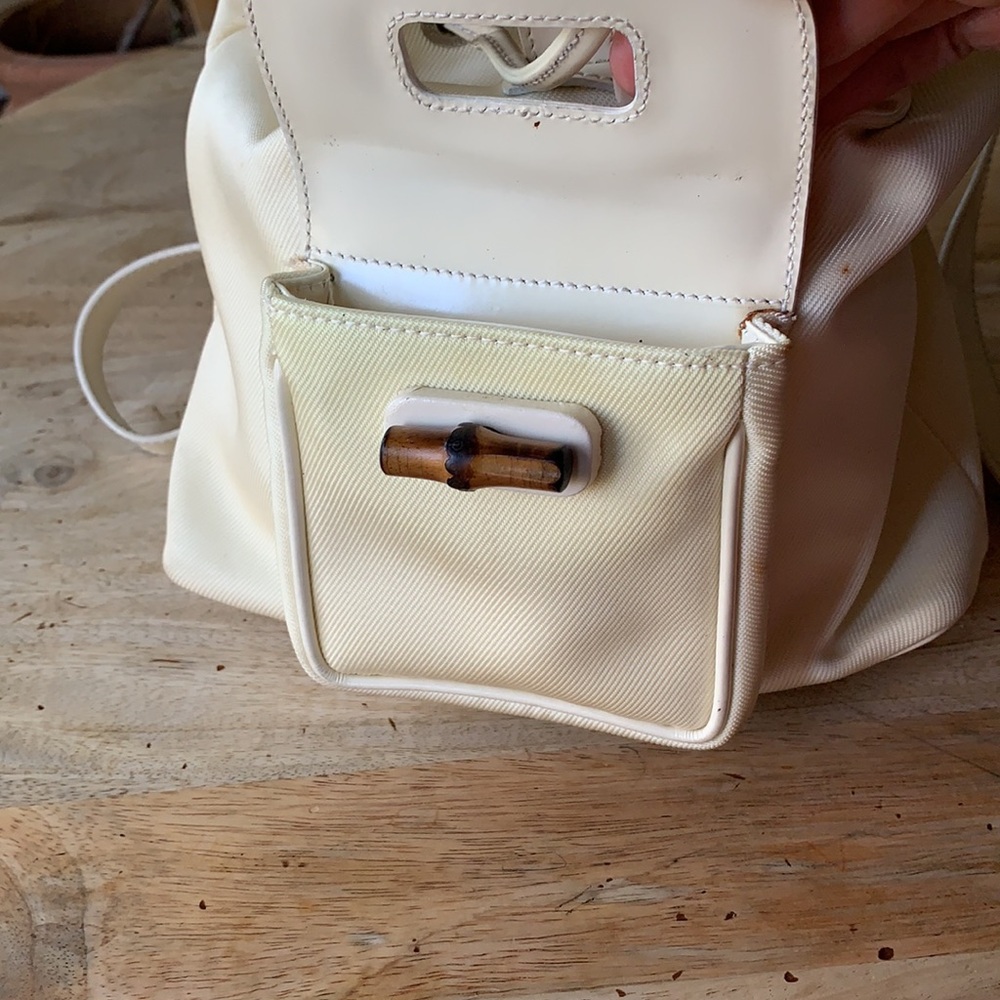 GUCCI Mini Backpack w/Bamboo Handle - Vintage - Picture 8 of 15